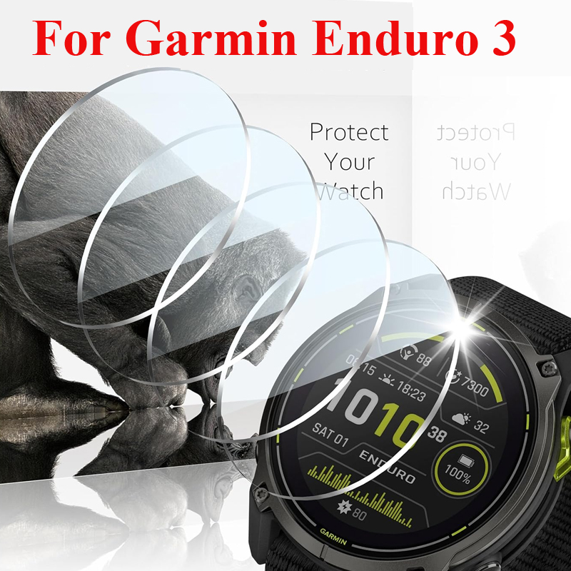 Watch Face Protector - Gehärtete Glasfolien für Garmin Enduro 3