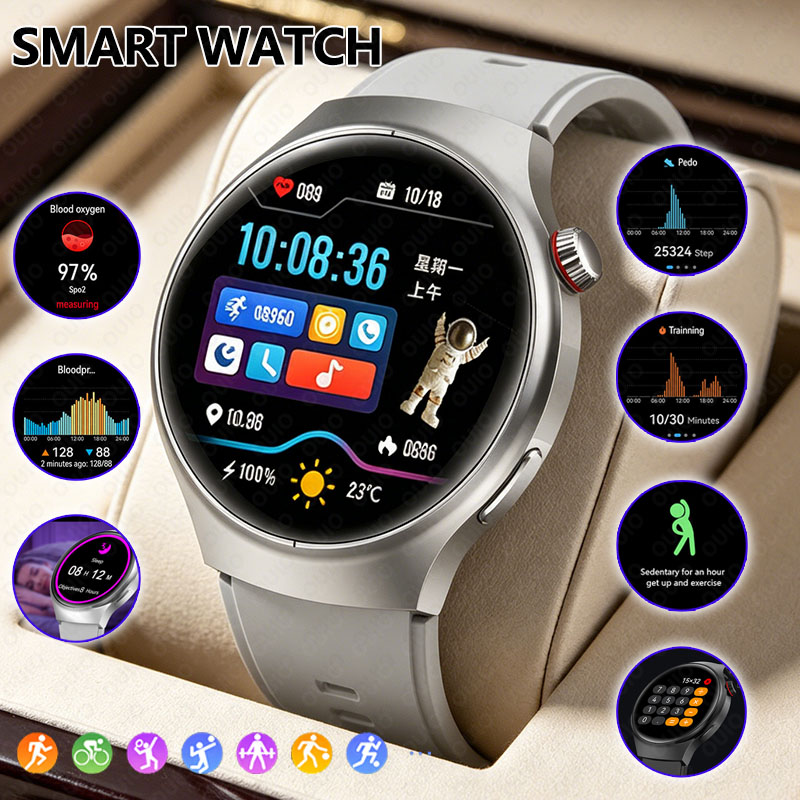 Smartwatch M Active - Neue Smartwatch mit Bluetooth-Anruffunktion, Multi-Sport-Modus, HD-Bildschirm,
