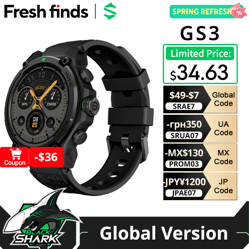 Smartwatch Face - [Weltpremiere] Blackshark GS3 Smartwatch Globale Version