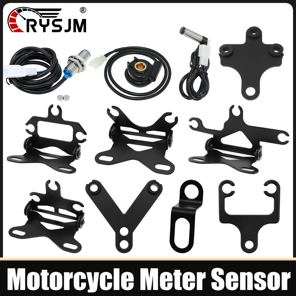 Smartwatch Universal - Motorrad-Tachometersensor-Halterung Universelles Moto-Kilometerzähler-Instrument Sensor-Drehzahlmesser-Kabel Motorrad-Messgerät Zubehör-Set