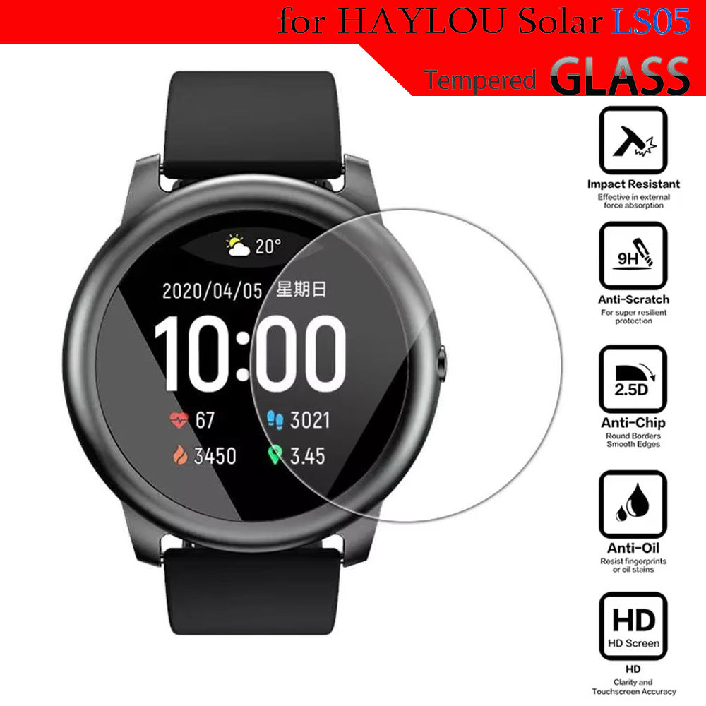 Smart Watch Accessories - Gehärtetes Glas für HayLou Solar LS05