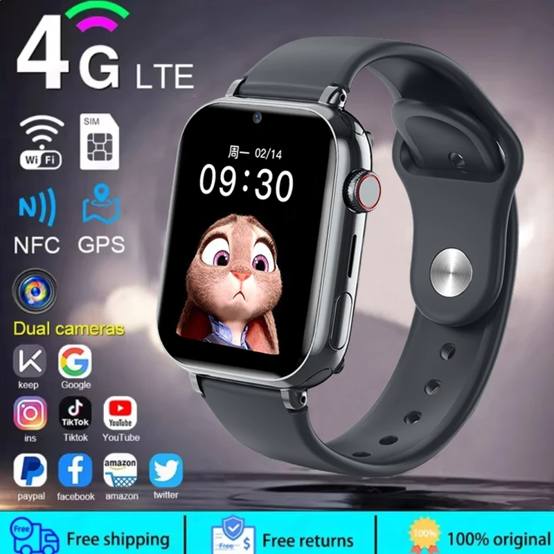 Smartwatch Id - 2025 Smartwatch für Kinder, LBS-Standort, SOS-Telefonanruf,