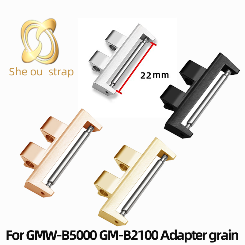 Watch Band Connector - 22 mm Edelstahl-Adapter, Uhrenzubehör für CASIO