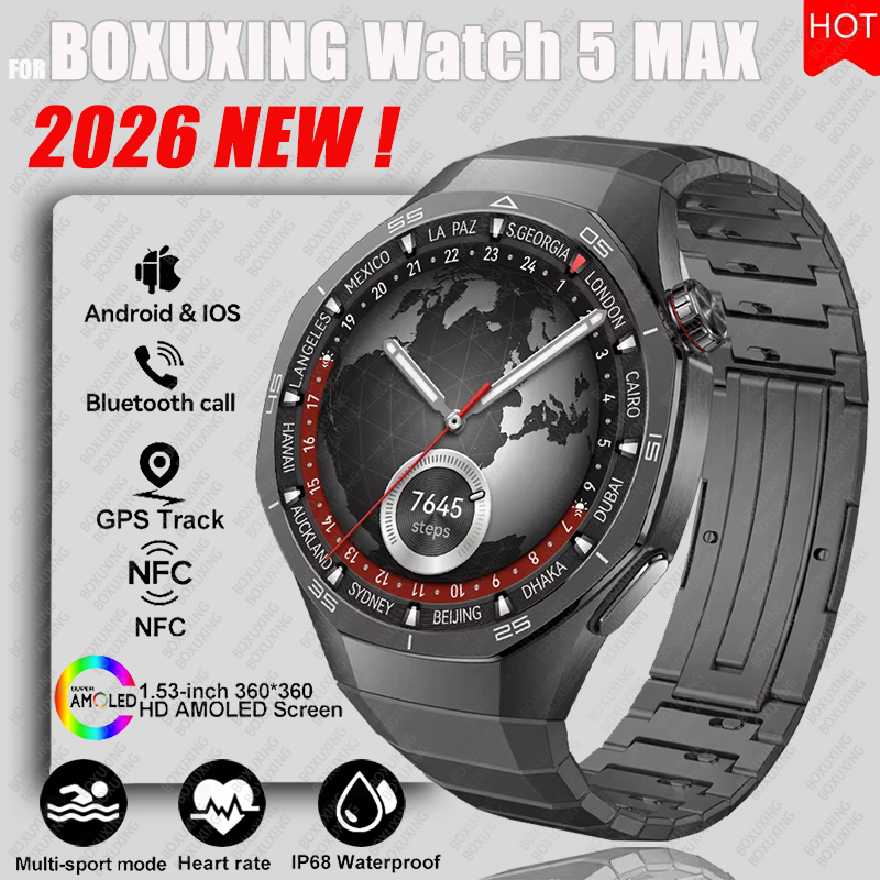 Smartwatch Face - 2026 Neue BOXUXING Uhr 5MAX Smart