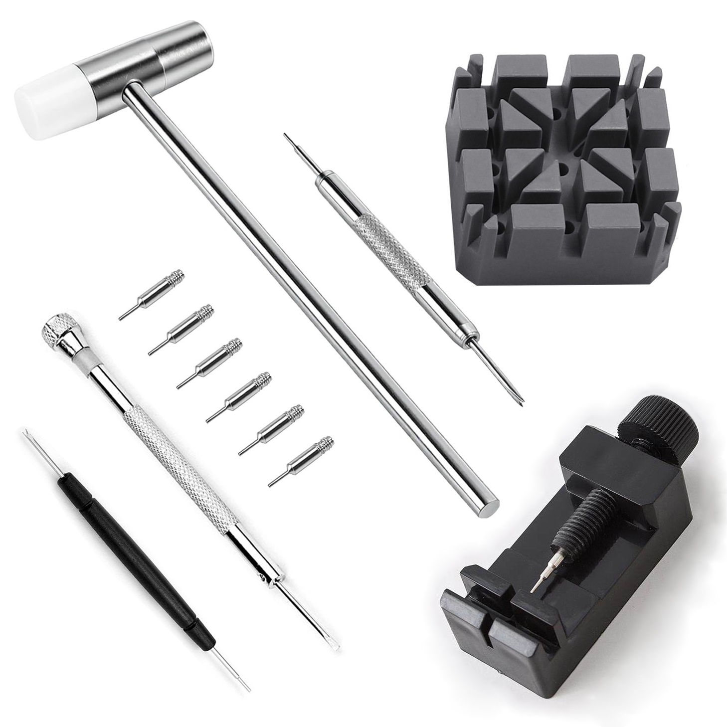 Tool Kit Strap Change - Uhrenreparatur-Werkzeug Uhrenabzieher 5er-Pack 3-in-1 Uhrenversteller Armbandlängen-Veränderer