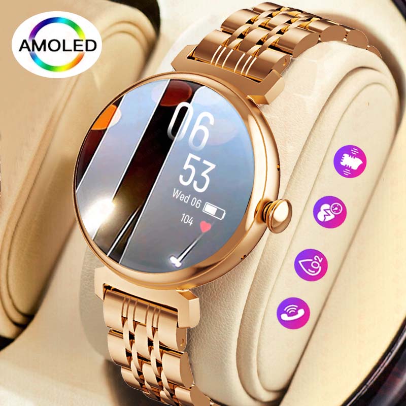 Smartwatch Face - 1,04 Zoll AMOLED-Bildschirm Mode Damen Smart