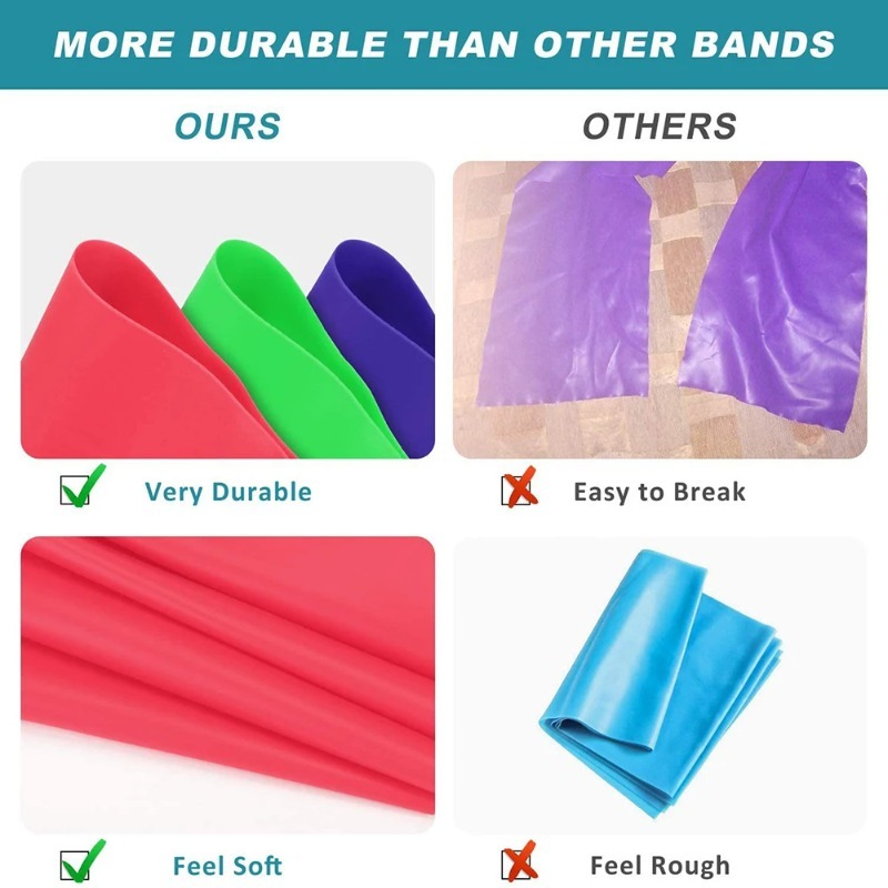 Natürliche Latex-Widerstandsbä – Milanaise Mesh Band Bewertung und Preis