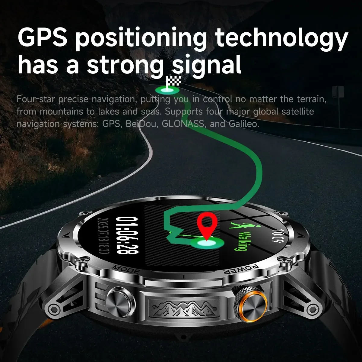 Herren-Militär-Smartwatch mit  – Smartwatch M Active Bewertung und Preis