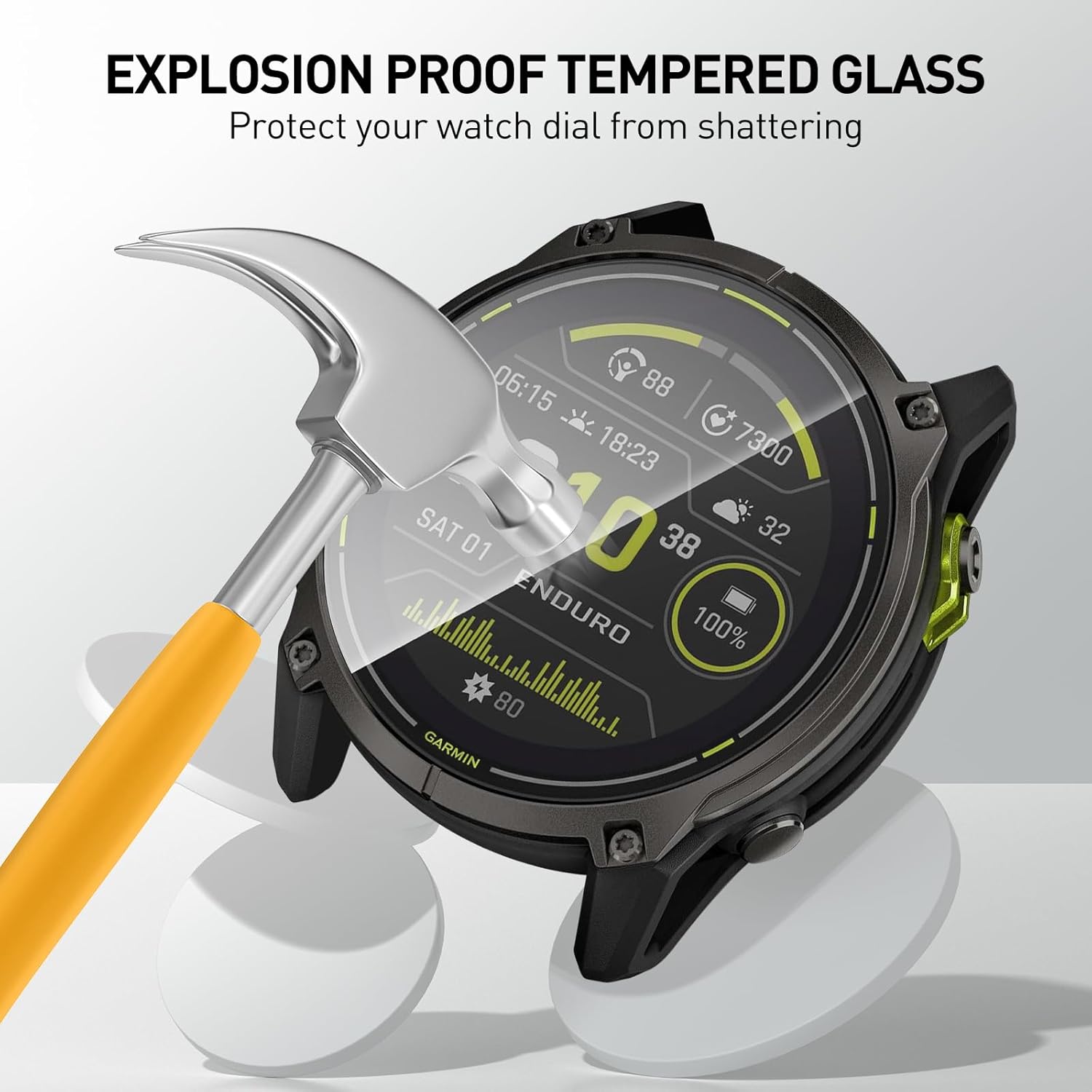 Gehärtete Glasfolien für Garmi – Watch Face Protector Bewertung und Preis