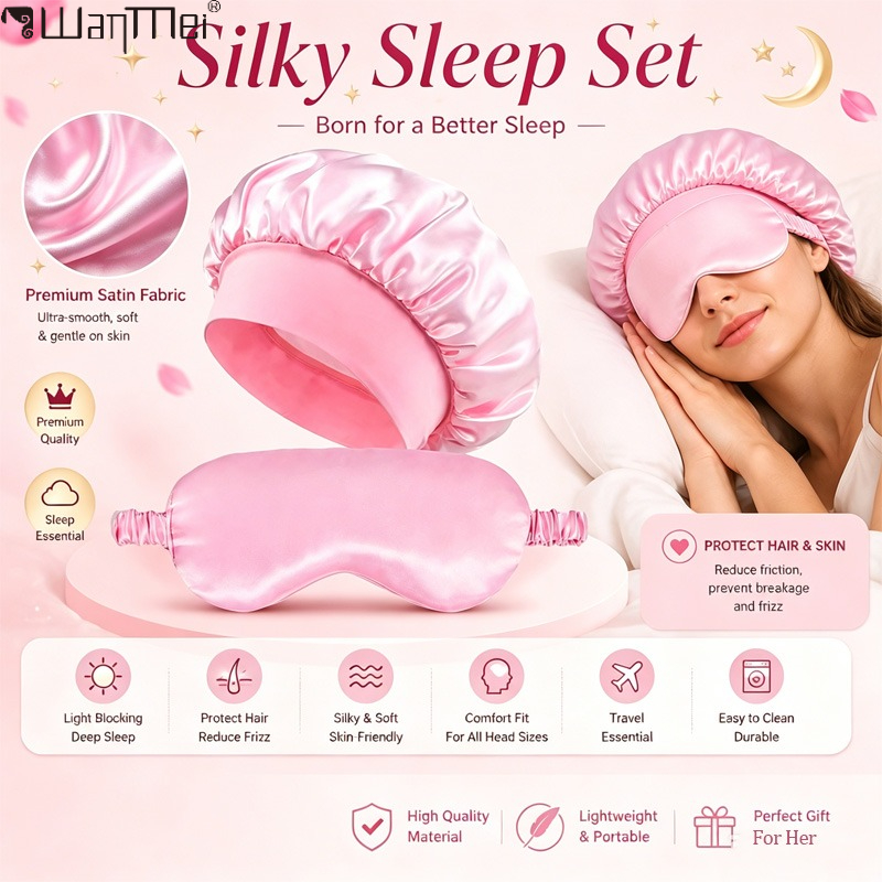    Satin-Schlafhaube und Auge – Milanaise Mesh Band Bewertung und Preis