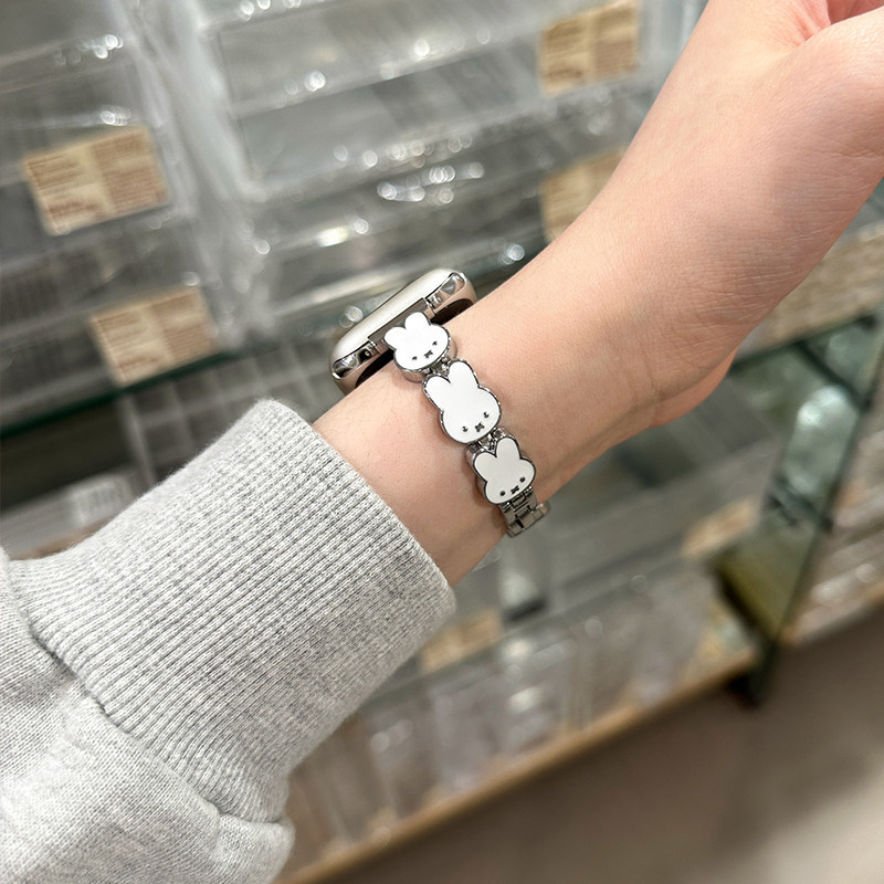 Miffy Rabbit Leder-Uhrenarmban – Apple Smartwatch Accessories Bewertung und Preis