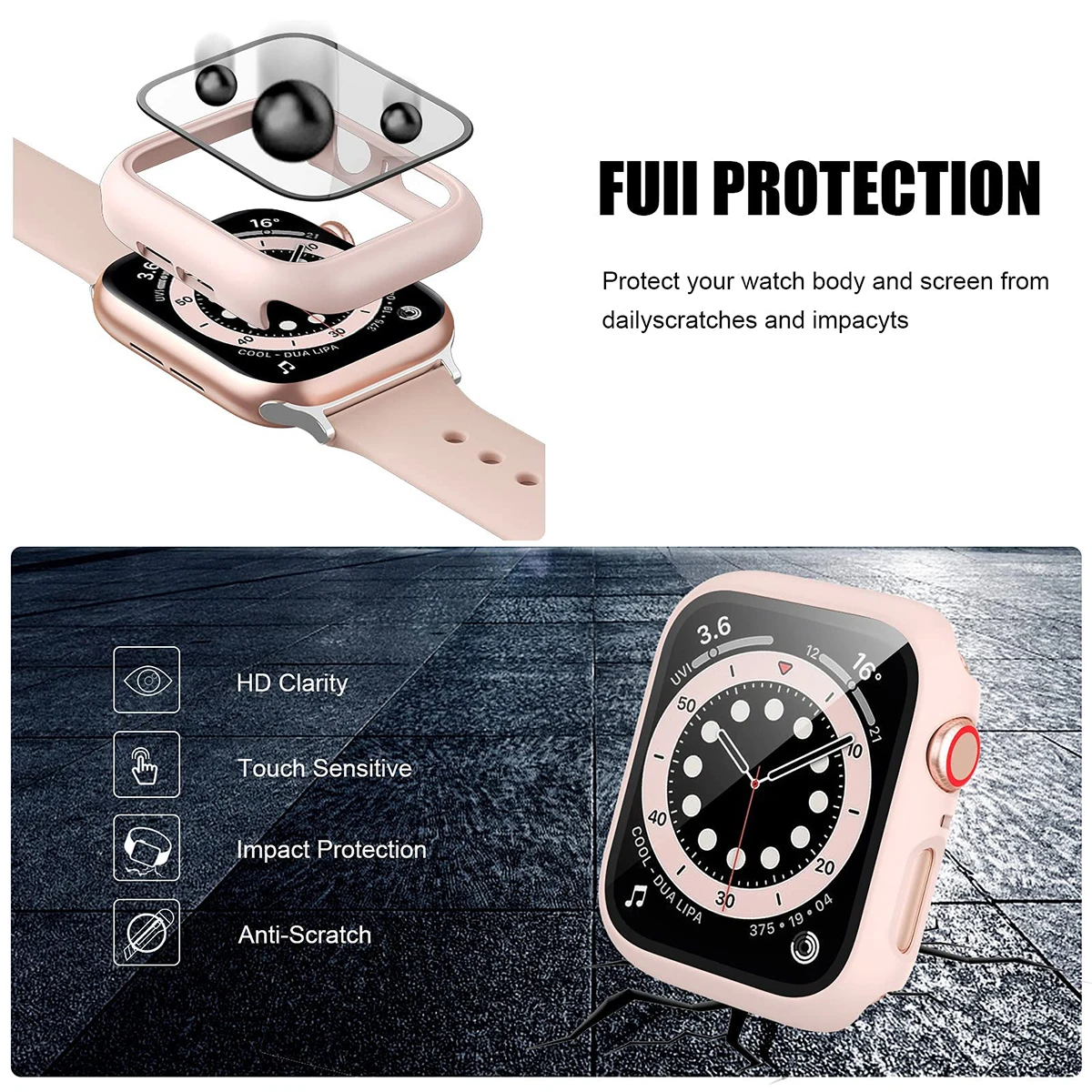 Gehärtete Glas abdeckung für A – Apple Smartwatch Accessories Bewertung und Preis