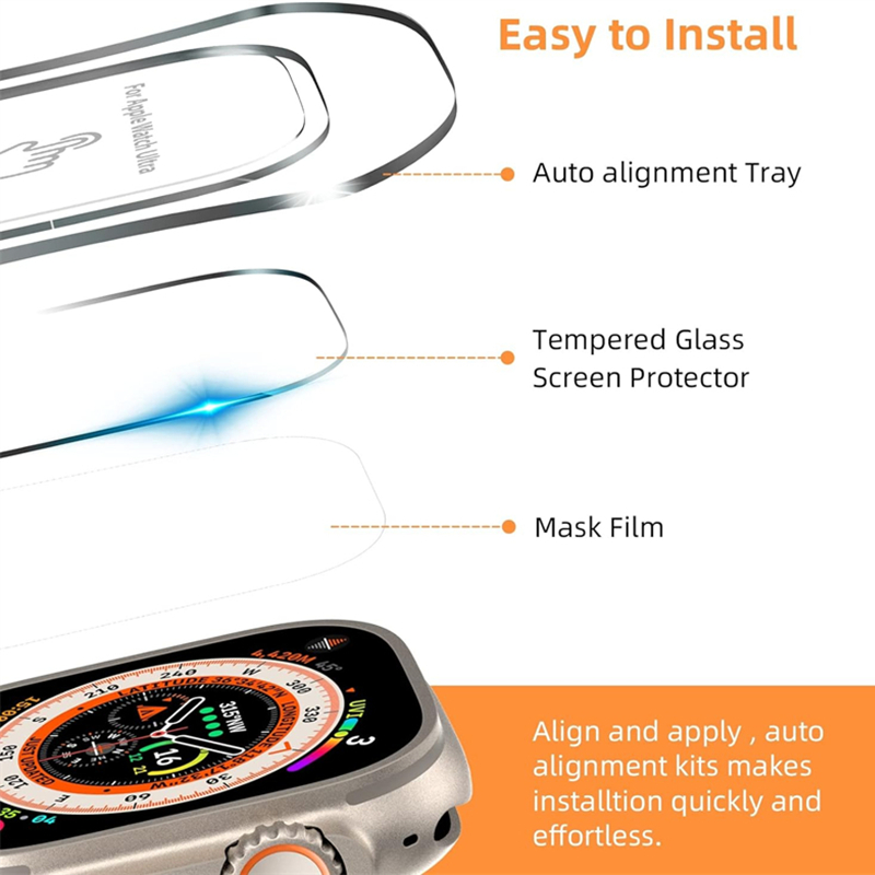 Gehärtetes Glas für Apple Watc – Watch Face Protector Bewertung und Preis