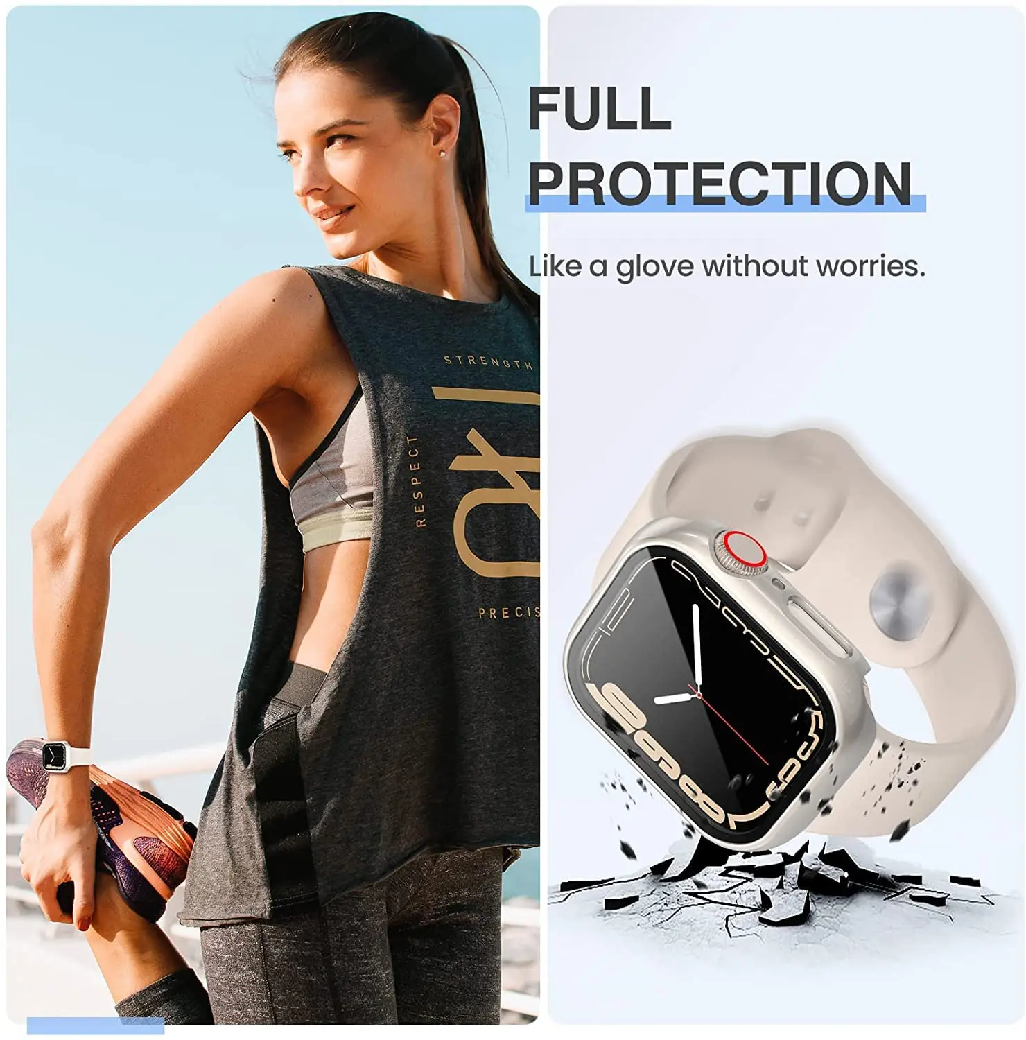 3er-Pack gehärtete Glasabdecku – Apple Smartwatch Accessories Bewertung und Preis