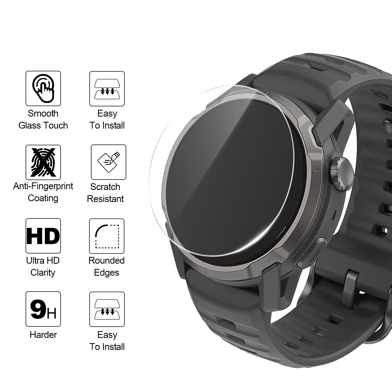 2 Stück Uhrenschutzfolien für  – Watch Face Protector Bewertung und Preis