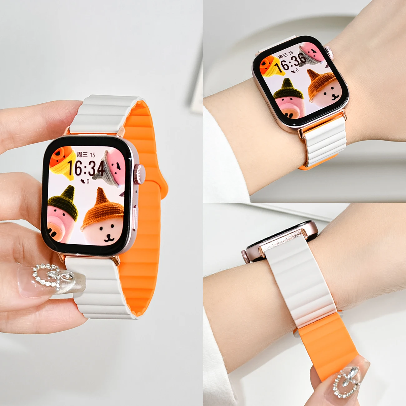 Magnetisches Silikonarmband fü – Silicone Band Replacement Bewertung und Preis