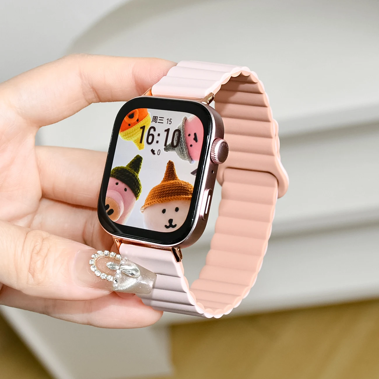 Magnetisches Silikonarmband fü – Silicone Band Replacement Bewertung und Preis
